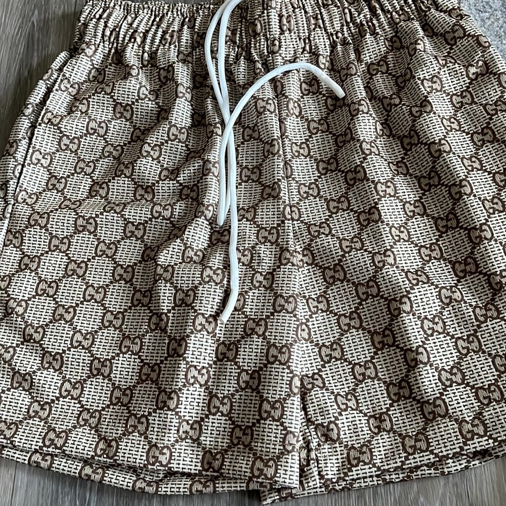 Bravest Studios Tan and Brown Athletic Shorts